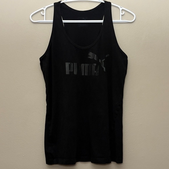 4/$10🎄PUMA Black Racer Back Tank Top - Picture 2 of 9